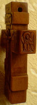 Резьба. Крестик деревянный с АНГЕЛАМИ.