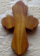Нательный деревянный маленький крестик
