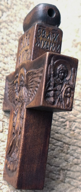 Крестик деревянный Архангел  Михаил