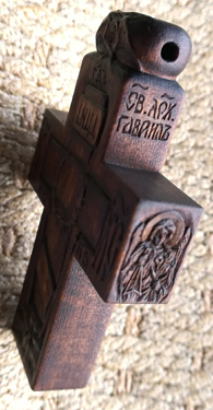 Крестик деревянный Архангел Гавриил
